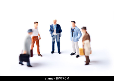 Team-Menschen in einer Zeile Stockfoto