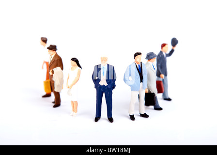 Team-Menschen in einer Zeile Stockfoto