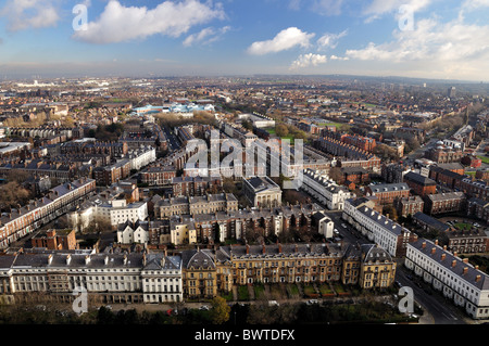 Skyline von der anglikanischen Kathedrale von Liverpool Stockfoto