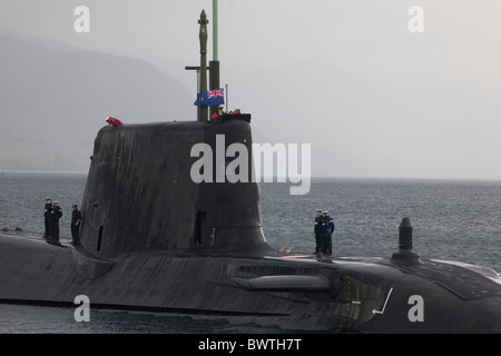 Das fortschrittlichste u-Boot in den Gewässern vor der Isle Of Skye - Bilder der Crew an Bord HMS Astute der Royal Navy Stockfoto