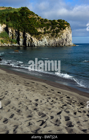 Strand Praia Dos Moinhos in der Nähe von Porto Formoso, Insel Sao Miguel Stockfoto