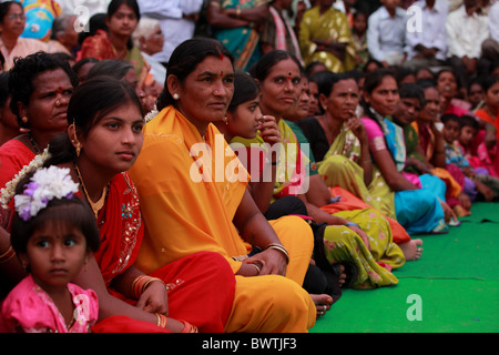 Hochzeitszeremonie Andhra Pradesh in Indien Stockfoto