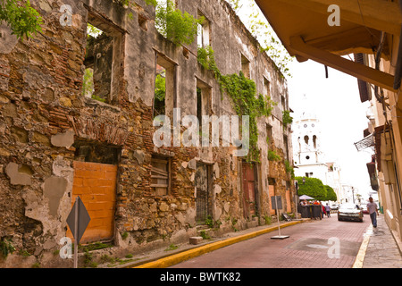 PANAMA-Stadt, PANAMA - Calle Santos Jorge in Casco Viejo, historischen Zentrum der Stadt. Stockfoto