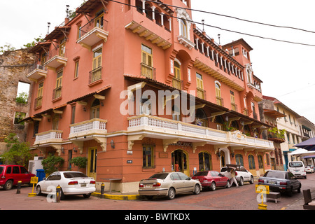 PANAMA-Stadt, PANAMA - Calle Santos Jorge in Casco Viejo, historischen Zentrum der Stadt. Stockfoto