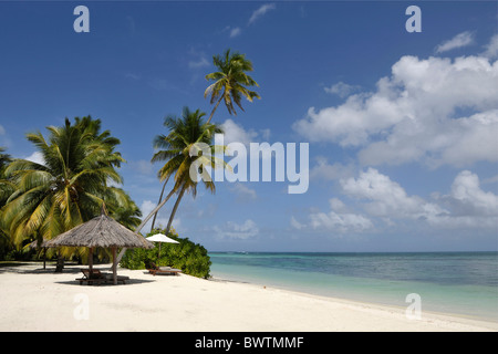 Sandstrand am Desroches Island, Seychellen Stockfoto