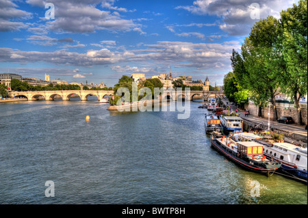 Fluss Seine Paris Frankreich Stockfoto