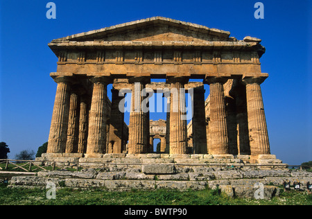 Italien Europa Paestum Stadt Capaccio Provinz Salerno Campania Region UNESCO Welt Kulturerbe antiken Griechenland Stockfoto