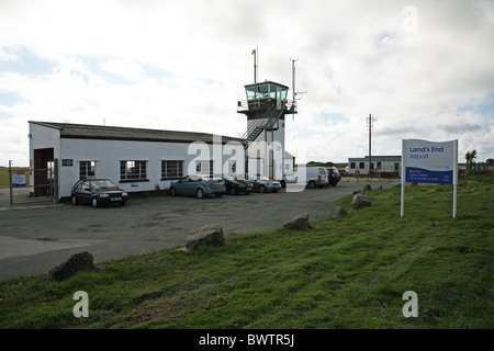 Endland Flughafen in der Nähe von St. Just, Cornwall, Süd-West, Cornwall, England, UK Stockfoto