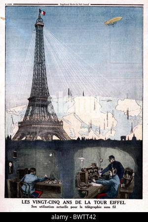 Le Petit Journal Abbildung 1914 Eiffel Tower Paris Frankreich Europa Geschichte geschichtlich historischen Zeitschrift co Stockfoto