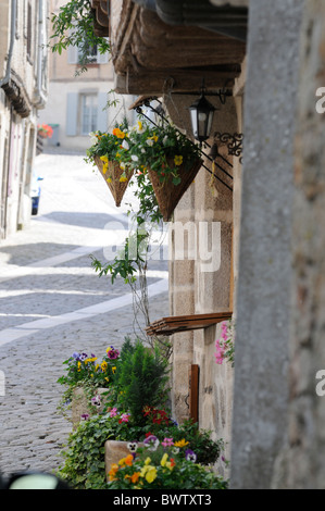 Straßen in der Altstadt von Parthenay Stockfoto