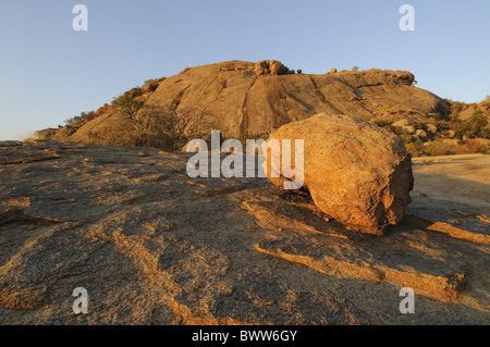 Felsbrocken Wüste Detail Erongo Erosion Granit Landschaft Namibias Muster Sand Stein Verwitterung afrikanischen Namibia Namibia Afrika Stockfoto