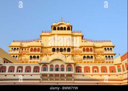 Chandra Mahal, Stadtschloss, Jaipur. Stockfoto