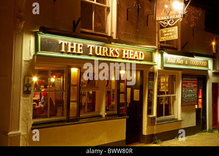 Die Turks Head Pub (ca. 1233), Penzance, Cornwall, England, Vereinigtes Königreich Stockfoto