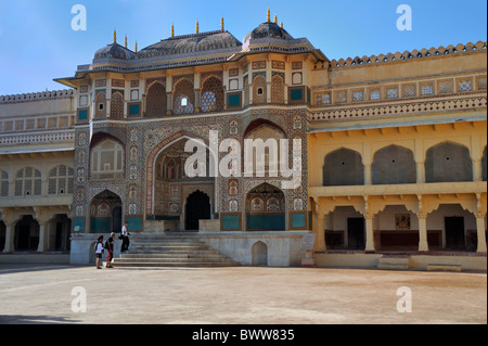 Ganesh Pol, Amber Fort, Jaipur, Indien. Stockfoto