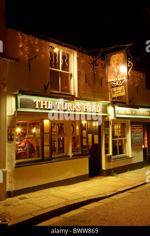 Die Turks Head Pub (ca. 1233), Penzance, Cornwall, England, Vereinigtes Königreich Stockfoto