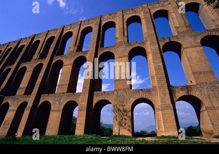 Italien Europa Kampanien Aquädukt von Vanvitelli Valle Maddaloni Provinz Caserta 18. Jahrhundert UNESCO acquedott Stockfoto