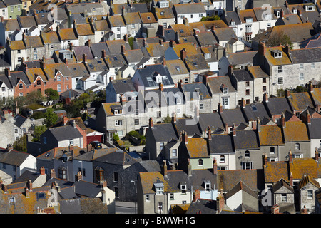 Terrasse Häuser, Wren, in der Nähe von Weymouth, Dorset, England, Vereinigtes Königreich Stockfoto