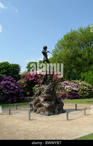 Peter Pan nach der Restaurierung in das Naturschutzzentrum und befindet sich im Sefton Park, Liverpool, Merseyside, England, UK Stockfoto