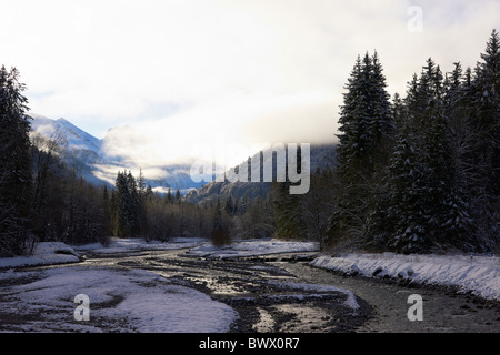 In der Trettach-Tal Stockfoto