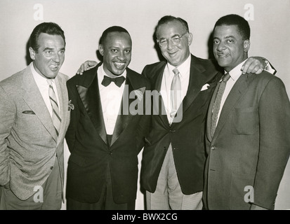 BENNY GOODMAN QUARTETTS von links: Gene Krupa, Benny Goodman, Lionel Hampton und Teddy Wilson Stockfoto