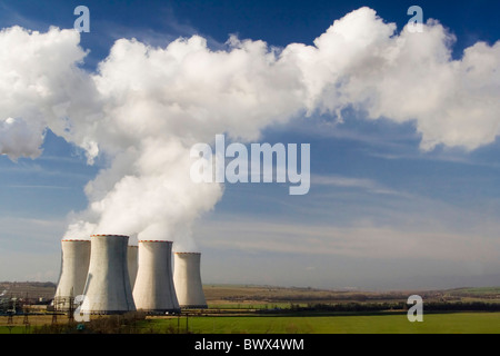 die Dampfturbine Kraftwerk Pocerady - Tschechien Stockfoto