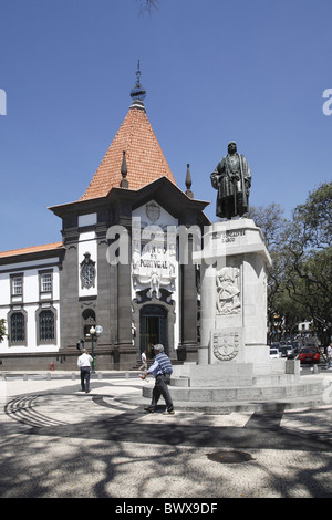 Portugal Madeira Funchal Banco de Portugal João Gonçalves Zarco Stockfoto