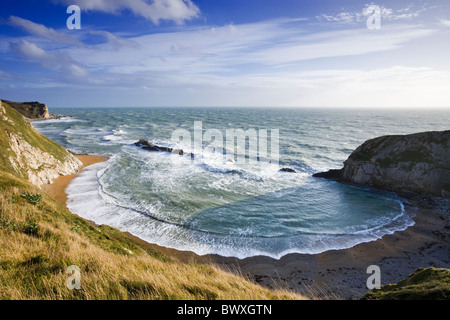 Mann o Krieg Cove (St Oswald Bay), Dorset, Großbritannien Stockfoto