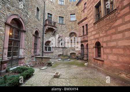 Książ Schloß - Sudeten Berge, Schlesien, Polen Stockfoto