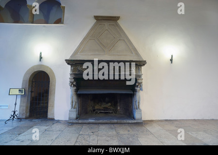 Książ Schloß - Innenraum - Jagdsaal, Riesengebirge, Schlesien, Polen Stockfoto