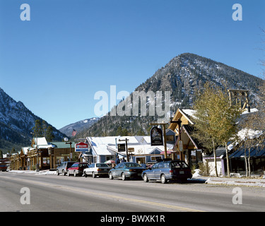 Colorado Frisco Main Street USA Nordamerika winter Stockfoto