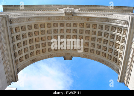 Washington Square Arch am Washington Square Park in New York, New York, USA Stockfoto