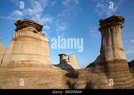 Hoodoos in der Nähe von Drumheller, Alberta, Kanada Stockfoto