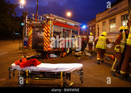 Verkehrsunfall in East London Stockfoto