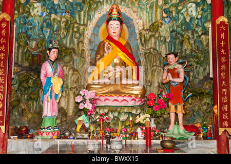 Bunten Statuen, Guan-Yin-Tempel, Jinsuo Insel, in der Nähe von Dali, Yunnan Province, China Stockfoto