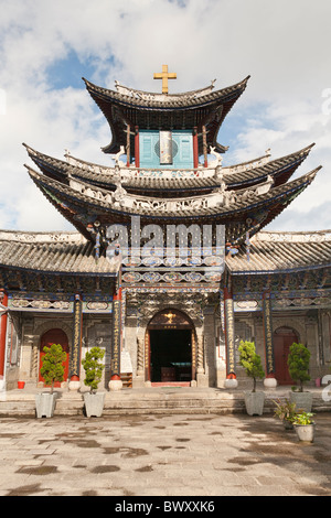 Die katholische Kirche, Dali, Yunnan Provinz, China Stockfoto