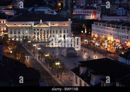 Portugal Lissabon Lissabon Lisboa Lisboa Rossio Stockfoto