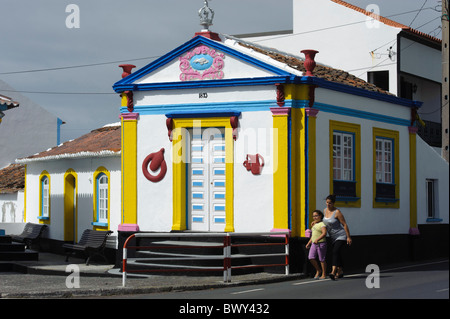 Tempel des Heiligen Geistes (Imperio) in Sao Mateus de Calheta, Insel Terceira, Azoren Stockfoto