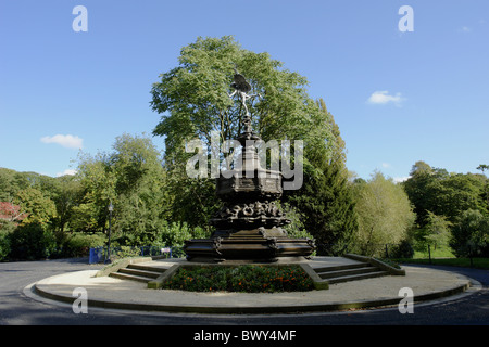 Eros-Statue nach der Restaurierung in das Naturschutzzentrum und befindet sich im Sefton Park, Liverpool, Merseyside, England, UK Stockfoto