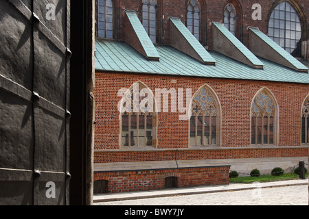 Blick von der Kirche von St. Ägidius. Wroclaw Niederschlesien, Polen. Stockfoto