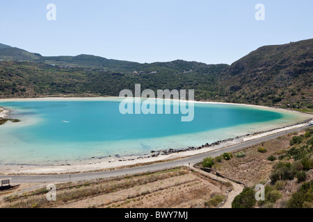 Lago Specchio di Venere, Pantelleria, Sizilien, Italien Stockfoto