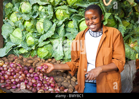 Neuen Stadtpark Ngara Hausierer Markt, Nairobi, Kenia Stockfoto