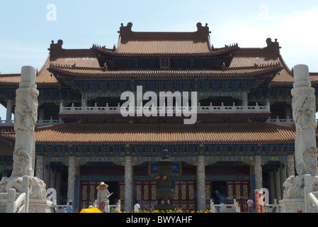 Mahavira Palast, Jade Buddha Park, Anshan, Liaoning-Provinz, China Stockfoto