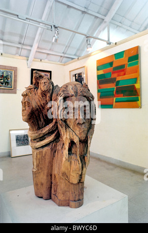 Ausstellungen in Cholamandal Künstlerdorf in Injambakkam, Chennai, Tamilnadu. Stockfoto