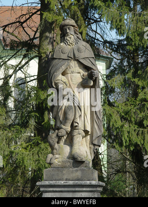 Baden-Württemberg Deutschland Europa Figur heilige Figur Saint Heiligen Rochus Kunst Fertigkeit Skulptur Religion sta Stockfoto