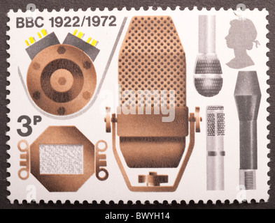 Vereinigtes Königreich Briefmarke 3d, 1972 Ausgabe Stockfoto