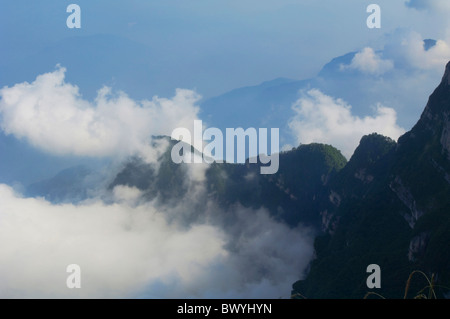 Herrlichen Blick auf Mount Emei, Leshan, Emeishan, Sichuan Provinz, China Stockfoto