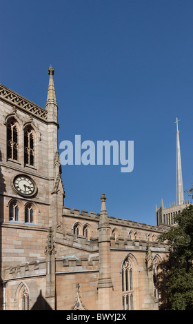Blackburn Kathedrale mit Glockenturm im Vordergrund Stockfoto