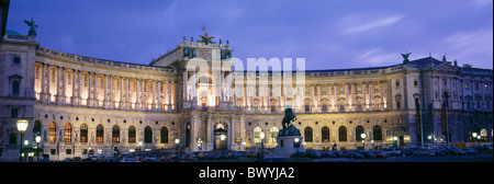 kunsthistorische Museum bei Nacht Österreich Europa Panorama Vienna Stockfoto