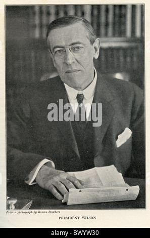Woodrow Wilson, US President Stockfoto