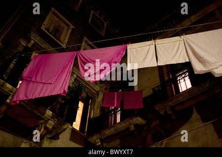 Venedig bei Nacht. Stockfoto